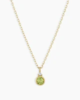 14k Gold Birthstone Necklace