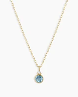 14k Gold Birthstone Necklace