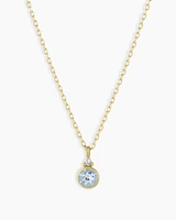 14k Gold Birthstone Necklace