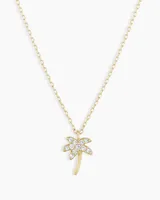 Diamond Palm Necklace