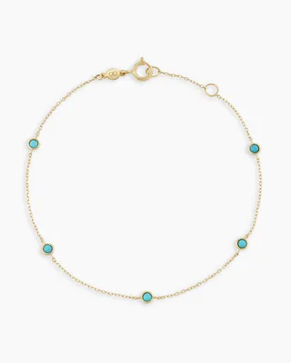 Classic Five Turquoise Bracelet