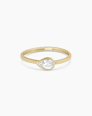 White Sapphire Venice Ring
