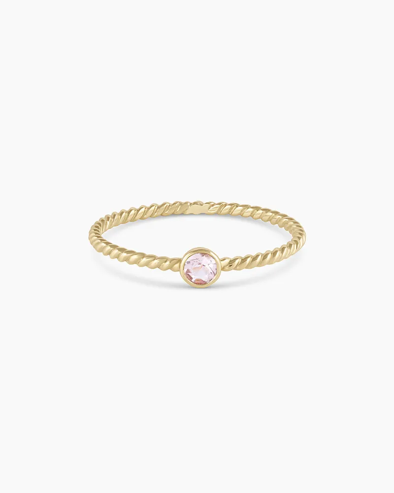 Morganite Crew Ring