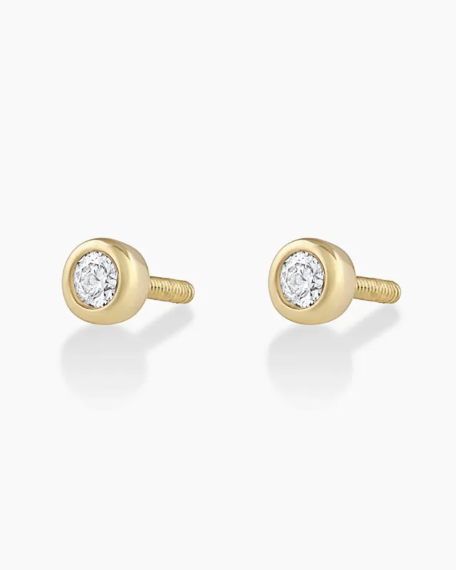 Fine Stud Backs in 14k Yellow Gold