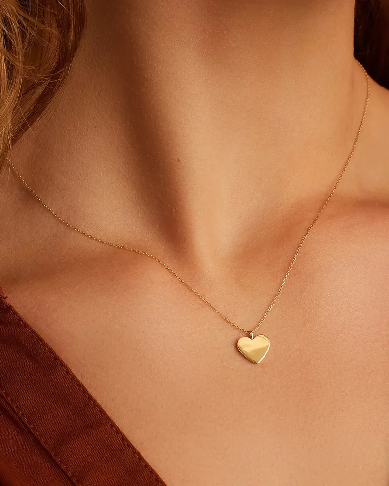 14k Gold Heart Necklace