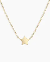 14k Gold Star Necklace