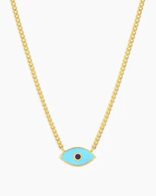Evil Eye Perler Necklace - Gem