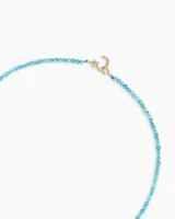 14k Gold Mini Turquoise Necklace