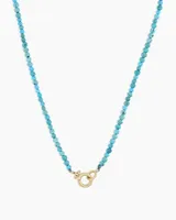 14k Gold Mini Turquoise Necklace