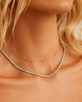 14k Gold Mini Turquoise Necklace