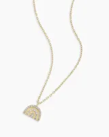 Diamond Retro Rainbow Necklace
