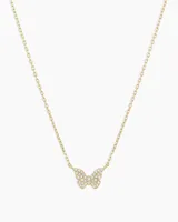 Diamond Butterfly Necklace