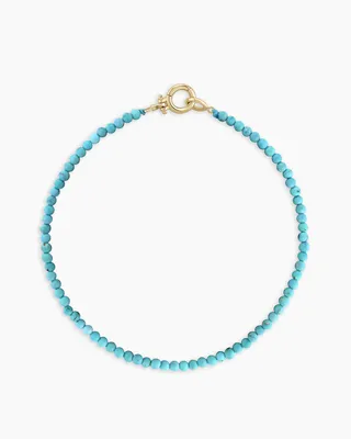 14k Gold Mini Turquoise Bracelet