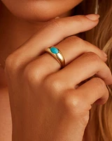 14k Gold Turquoise Lou Ring