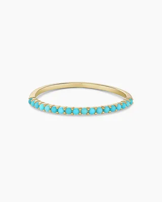 Turquoise Row Ring