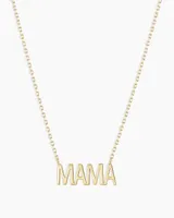 14k Gold Mama Necklace