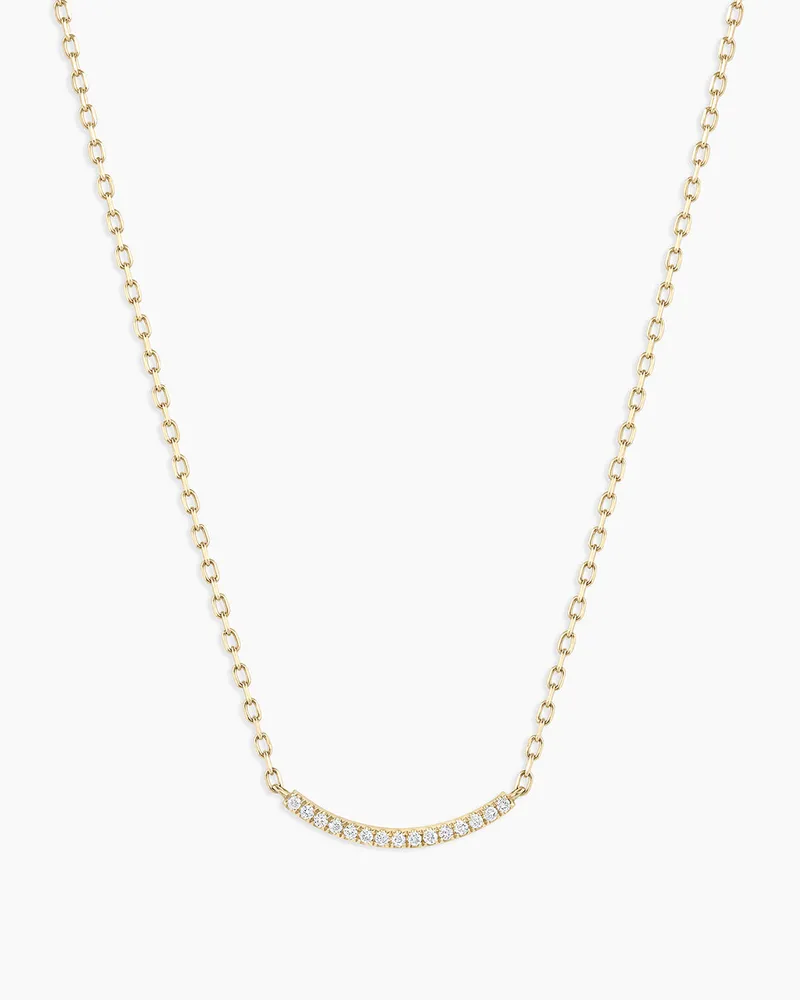 Diamond Taner Bar Mini Necklace