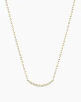 Diamond Taner Bar Mini Necklace