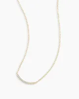 Diamond Taner Bar Mini Necklace