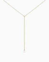 Pearl Lariat Necklace