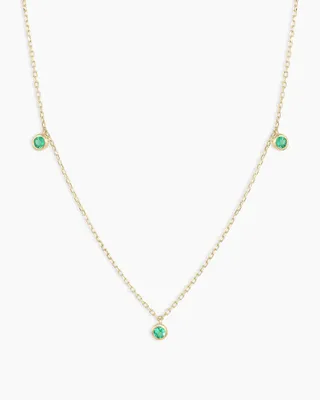 Classic Emerald Trio Necklace