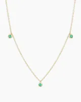 Classic Emerald Trio Necklace