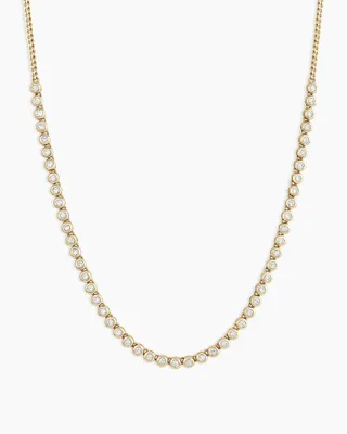 Classic Diamond Row Necklace