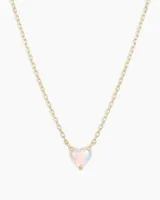 Opal Heart Necklace