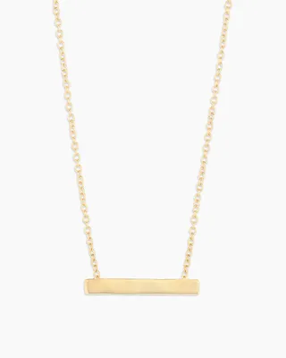 Bespoke Plate Necklace (gold)
