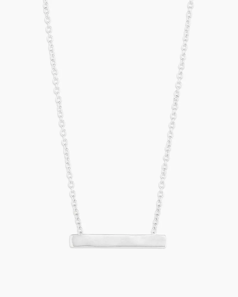 Bespoke Plate Necklace (silver)