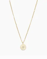 Power Birthstone Coin Necklace