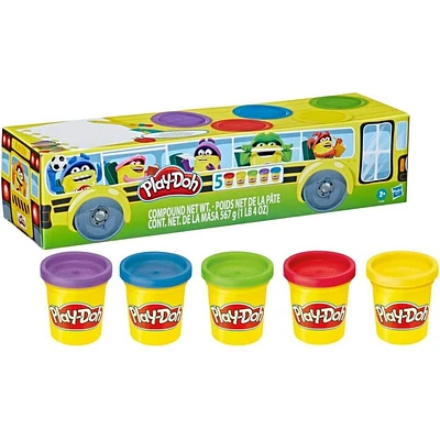 Play-Doh Multi-Color 5 Pack Back to School Set