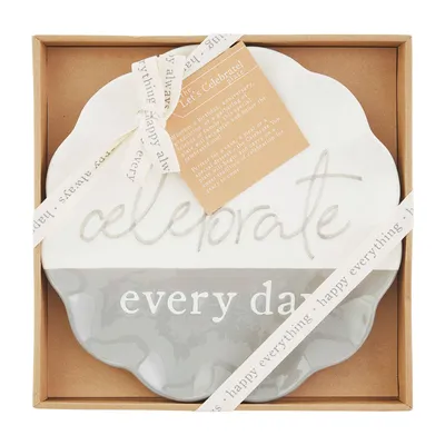 Mud Pie Celebrate Every Day Plate, 11.5" for only USD 29.99 | Hallmark