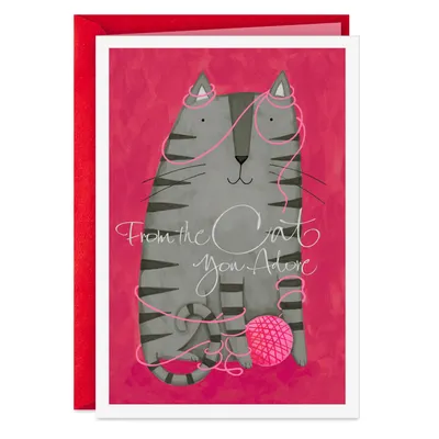 Love You With All My Heart Valentine's Day Card From Cat for only USD 2.00 | Hallmark