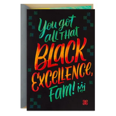 Fam, I'm Inspired by Your Black Excellence Card for only USD 3.99 | Hallmark