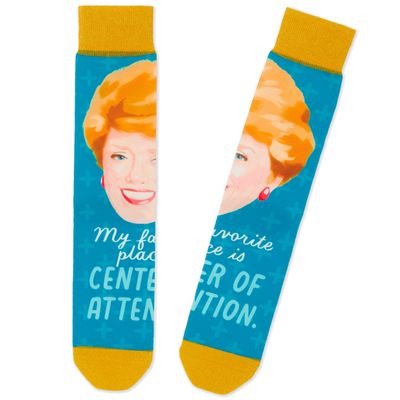 Blanche The Golden Girls Center of Attention Novelty Crew Socks