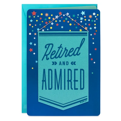 16" Retired and Admired Jumbo Retirement Card With Banner for only USD 12.99 | Hallmark