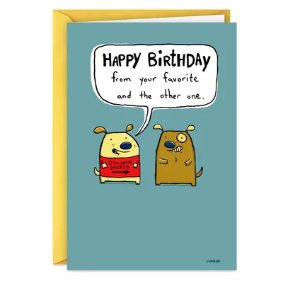 From Your Favorite and The Other One Funny Birthday Card for only USD 3.69 | Hallmark