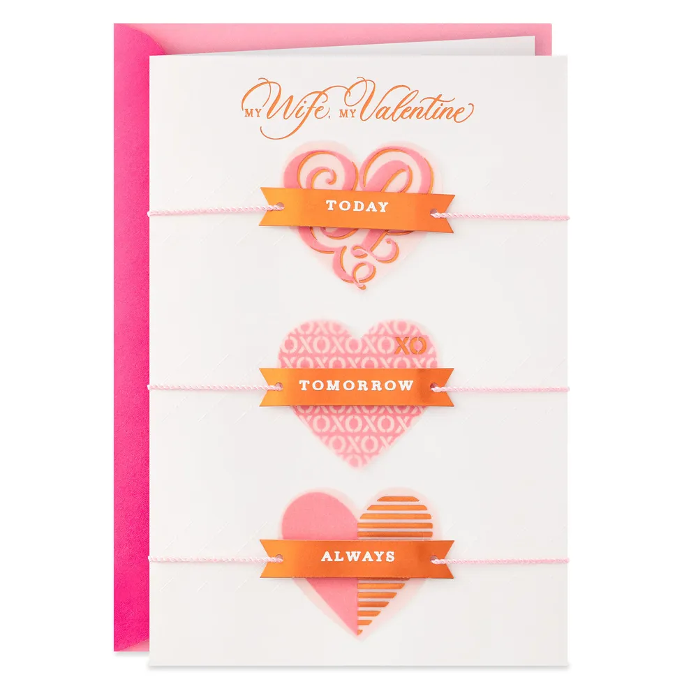 Today, Tomorrow and Always Valentine's Day Card for Wife for only USD 8.99 | Hallmark