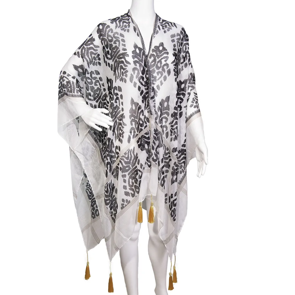 Amanda Blu Black/White Floral Print Women's Ruana Wrap for only USD 22.99 | Hallmark