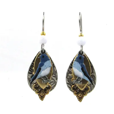 Bluebird Layered Metal Drop Earrings for only USD 21.00 | Hallmark