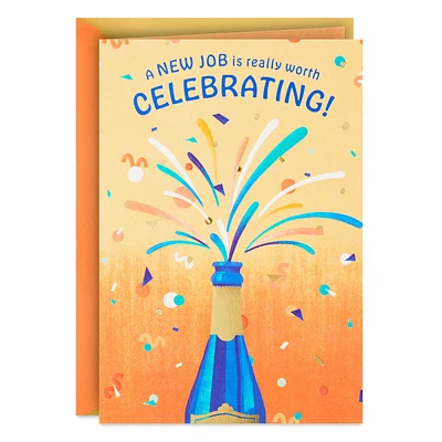 Worth Celebrating New Job Congratulations Card for only USD 3.99 | Hallmark