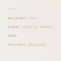 Wishing You Joyful Things Christmas Card for only USD 5.99 | Hallmark