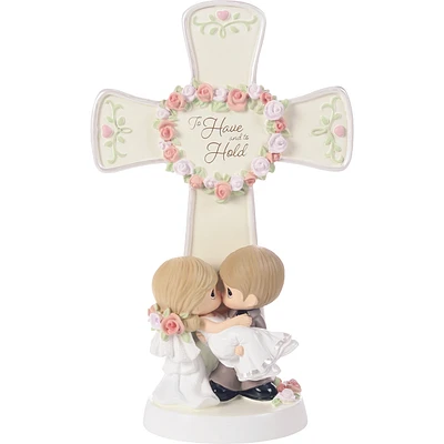 Precious Moments To Have and To Hold Wedding Cross Figurine, 6.75" for only USD 36.99 | Hallmark