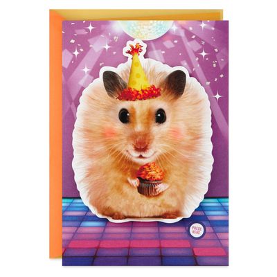 Dancing Hamster Funny Musical Birthday Card With Motion
