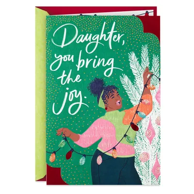 You Bring the Joy Christmas Card for Daughter for only USD 5.59 | Hallmark