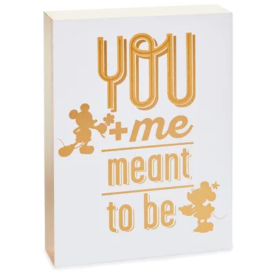 Disney Mickey and Minnie Meant to Be Quote Sign for only USD 12.99 | Hallmark