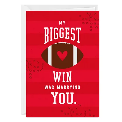 Team Us Football Custom Love Card for Spouse for only USD 4.99 | Hallmark