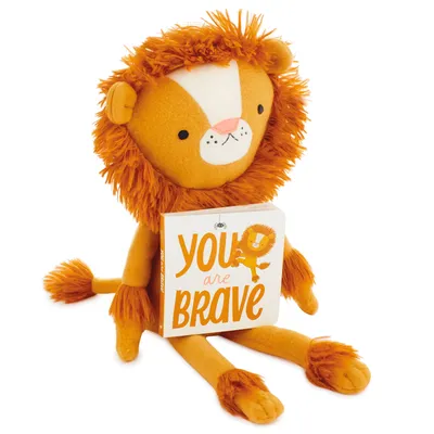 MopTops Lion Stuffed Animal With You Are Brave Board Book for only USD 34.99 | Hallmark