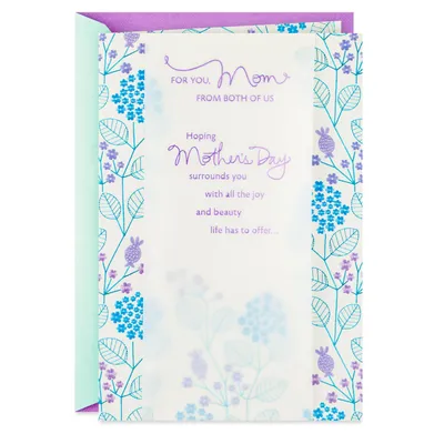 Joy and Beauty Mother's Day Card for Mom From Both of Us for only USD 6.29 | Hallmark